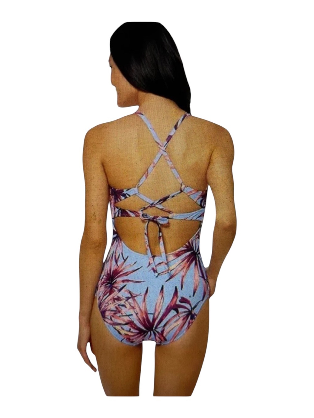 Jessica Simpson Palmy Days Cami One Piece Swimsuit Size Large New - Picture 4 of 8